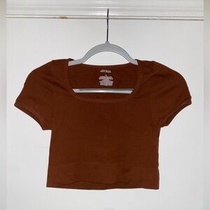Wild Fable Chocolate Brown Crop Top - Women’s Size Medium